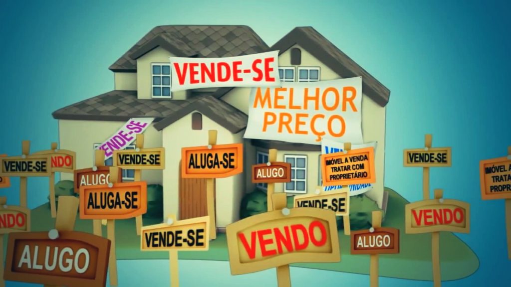 casa com muitas placas de vende-se para captação de imóveis