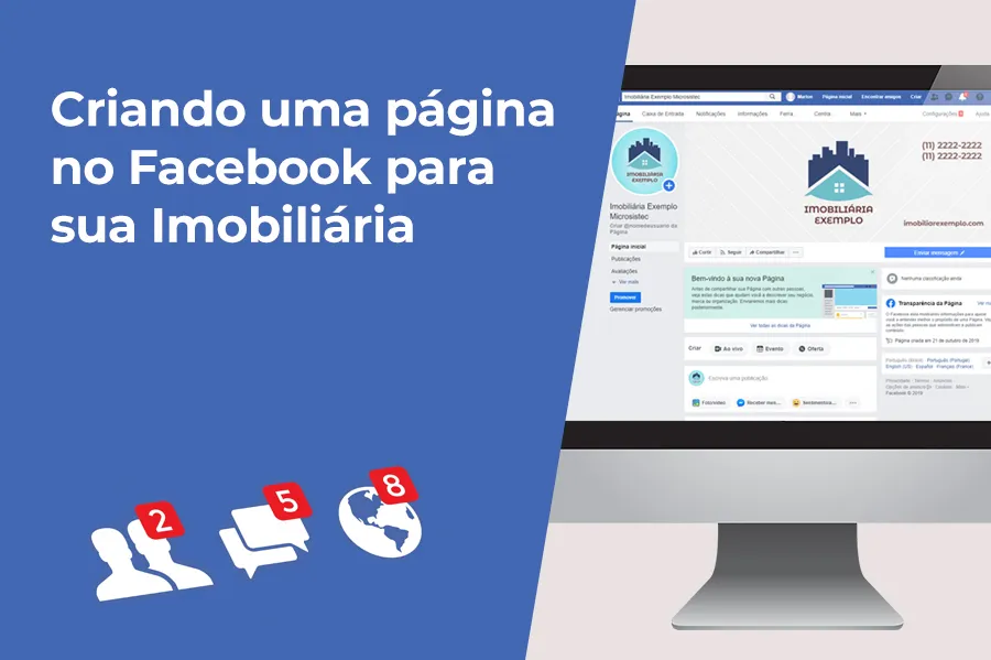 Criando uma Página para sua Imobiliária no Facebook Criando uma Página para sua Imobiliária no Facebook